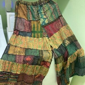 Kathmandu Multicolor Patchwork Wide Leg Pants